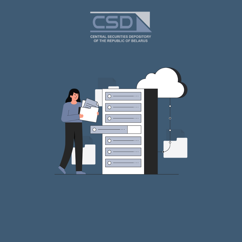 CSD of Belarus published a report on securities transferred for the centralized custody as of August 1, 2023